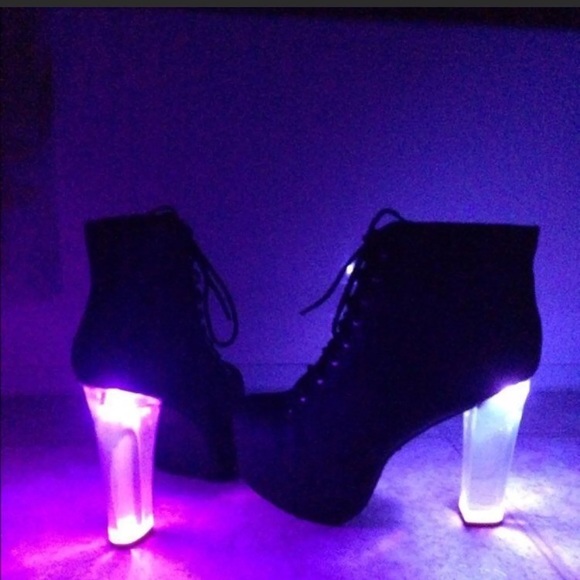 Jeffrey Campbell Shoes - Jeffrey Campbell light up lita Black lucite bootie